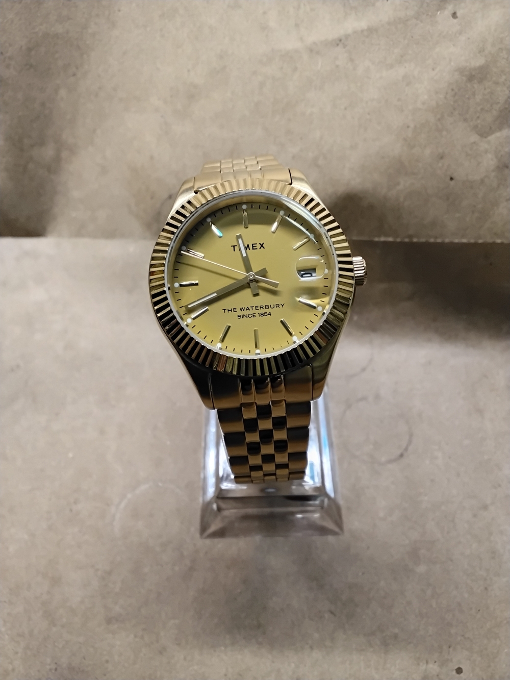 Timex Waterbury Legacy Gold Tone Quartz Women's Watch Like New Working